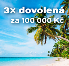 3x dovolenka za 100 000 Kč