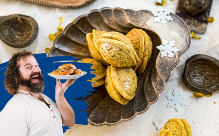 Pistáciové ořechy s krémem z vaječného likéru