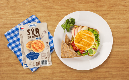 Sendvič so syrom na panvicu