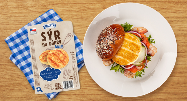 Burger so syrom na panvicu