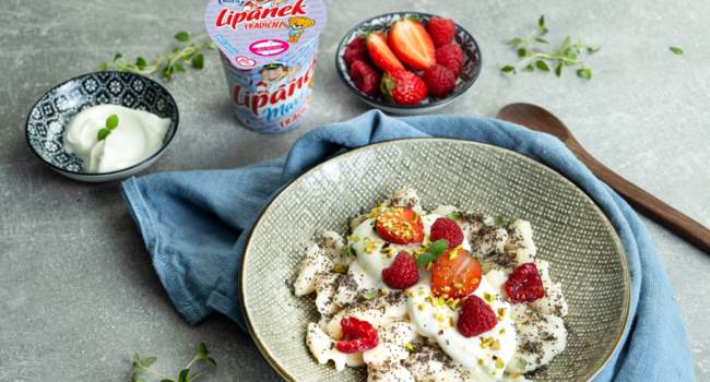 Kysnuté halušky s ovocím a Lipánkom tradičným