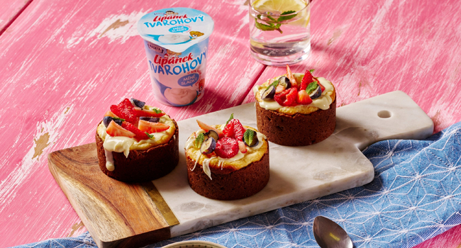 Mini cheesecake s tvarohovým Lipánkem