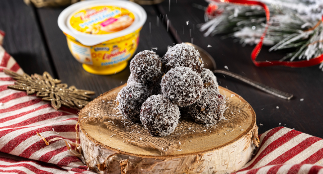 Nepečené orechové gule so sladkou nátierkou Lipánek