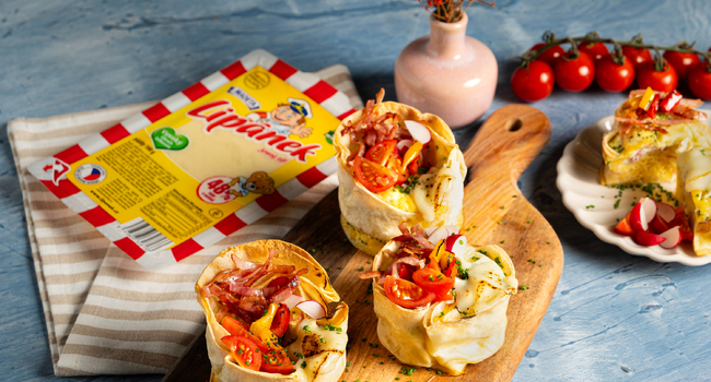 Syrovo-vajíčkové muffiny s Lipánkem