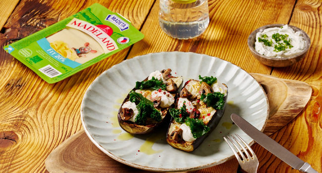 Zapečený baklažán s tvarohom a syrom Madeland Fit