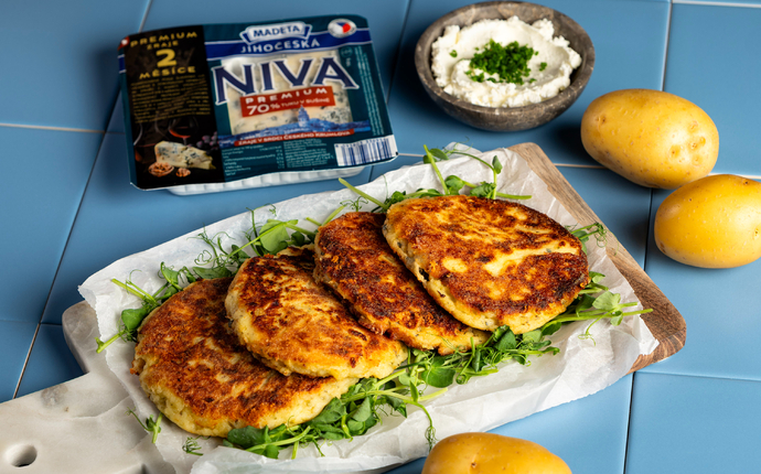 Bramborové placky s Jihočeskou nivou Premium