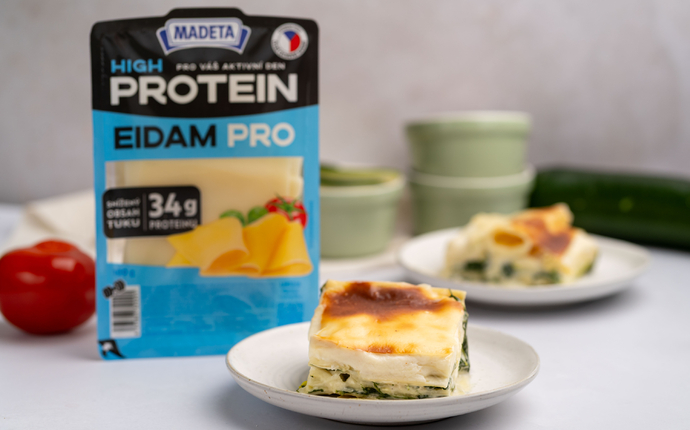 Cuketové lasagne s krémovým špenátem