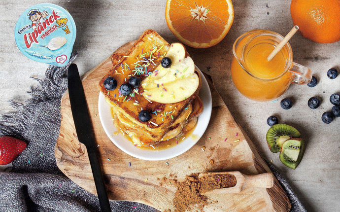 Francouzské toasty s Lipánkem bez laktózy