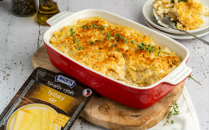 Mac and cheese s Tylžským sýrem