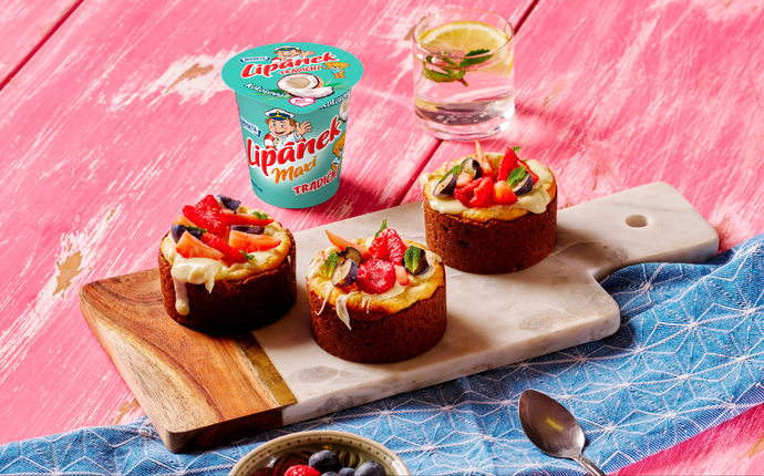 Mini cheesecake s tvarohovým Lipánkem