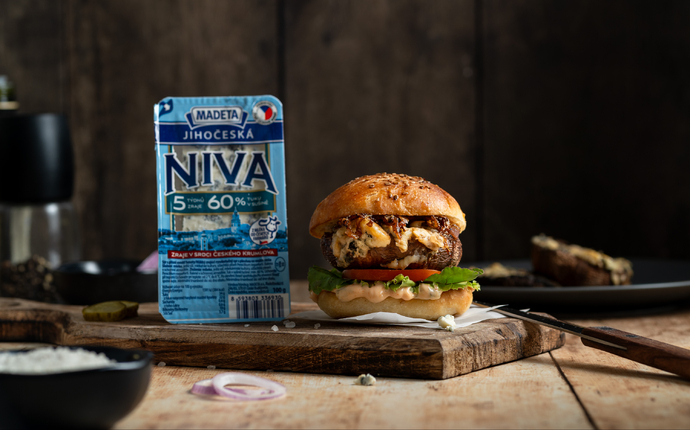 Portobello burger s Jihočeskou nivou