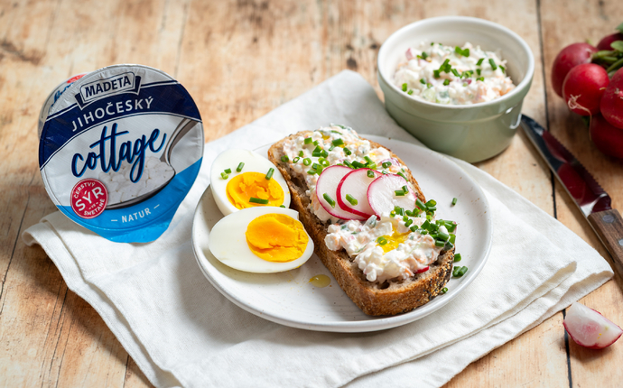 Svěží pomazánka s Jihočeským cottagem