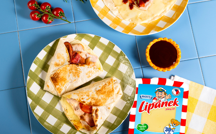 Tortillové vrecká so syrom Lipánek