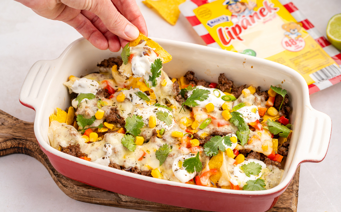 Zapečené nachos 