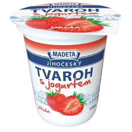 Jihočeský tvaroh s_jogurtem jahoda 130_g