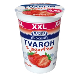 Jihočeský tvaroh s_jogurtem jahoda 225_g_XXL