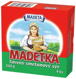 Madetka tavený smotanový syr 45% 200_g 4D