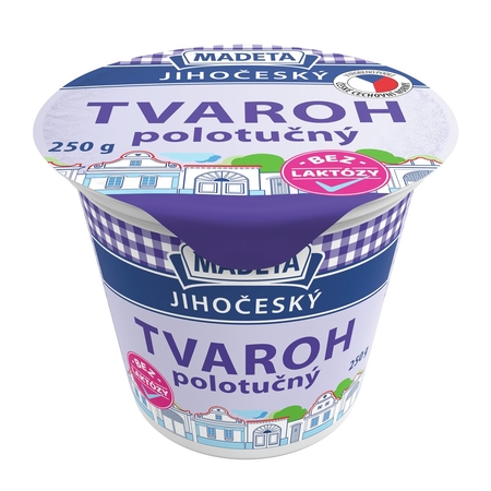 Kliknite pre zväčšenie Jihočeský tvaroh polotučný bez_laktózy 250_g