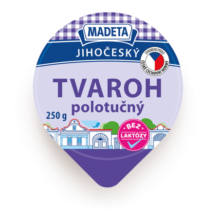 Kliknite pre zväčšenie Jihočeský tvaroh polotučný bez_laktózy 250_g