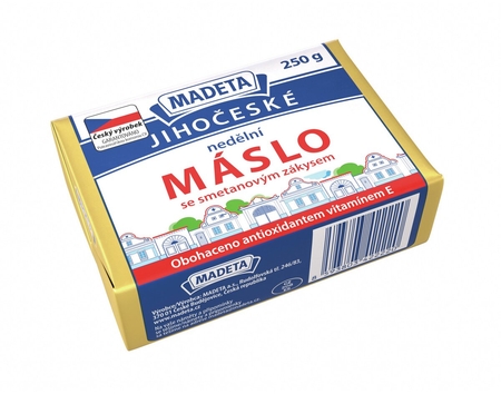 Kliknite pre zväčšenie Jihočeské maslo nedelné  77% 250_g