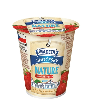 Kliknite pre zväčšenie Jihočeský Nature jahodový jogurt 2% 150_g